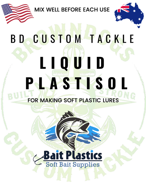 5 Litre - Bait Plastics Plastisol -142 SUPER SOFT / LOW ODOUR ULTRA CL –  Browndog's CustomTackle